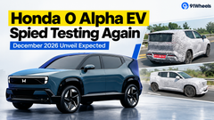 Honda 0 Alpha EV Spied Testing Again, December 2026 Unveil Expected